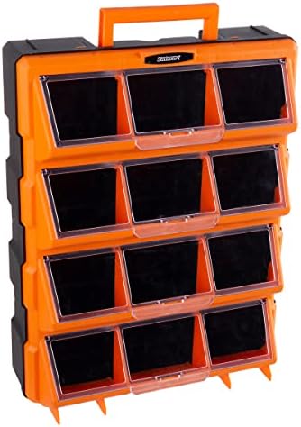 Stalwart Plastic Storage Drawers for Garage Organization, Black by Stalwart