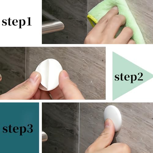 Wall Protectors from Door Knobs-Efbock White Silicone Door Stoppers Wall Protector-Premium Door Bumper Wall Guards for Home or Office -Self Adhesive Door Handle Bumper Guard Stopper Rubber Stop 6pcs - Image 4
