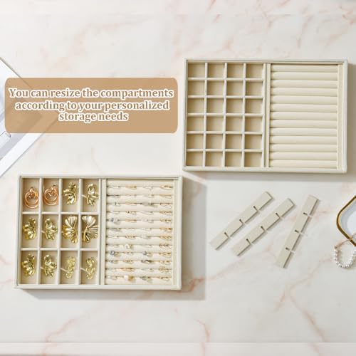 Large Velvet Jewelry Tray Display Drawer Inserts 2 Pack - Image 3