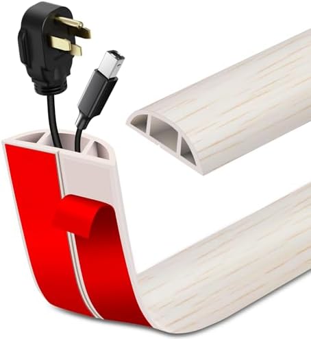 LSGCQ Floor Cord Cover Self Adhesive Cord Hider Floor Cable Management by LSGCQ