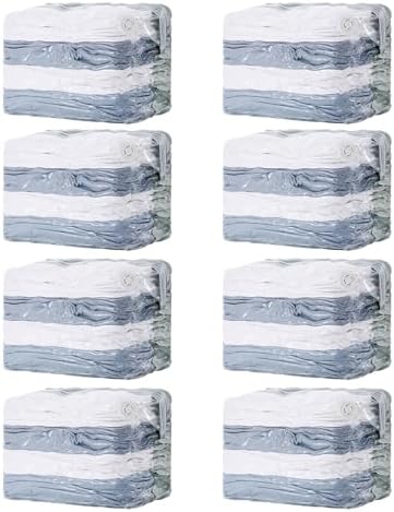 TAILI 8 Pack Vacuum Storage Bags, Jumbo Cube (31x40x15 Inch), Cream by TAILI