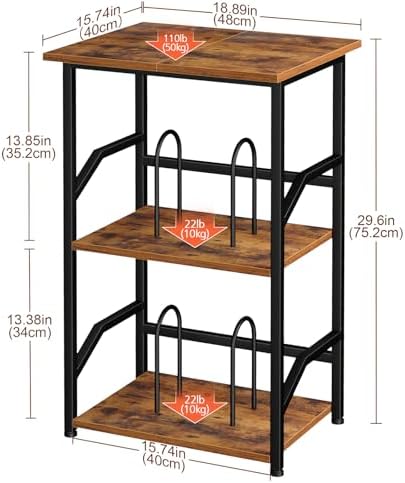 LOAKEKEL Record Player Stand, Large Vinyl Record Storage Up to 200 Albums - Image 6