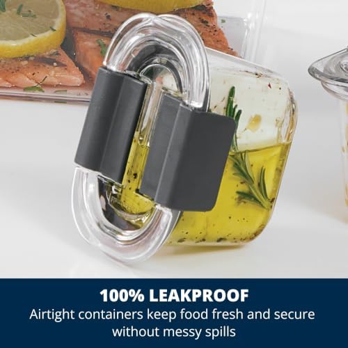 Rubbermaid Brilliance BPA-Free Airtight Food Storage Containers, 24-Piece Set, Easy for Meal Prep, Lunch & Leftovers - Image 2