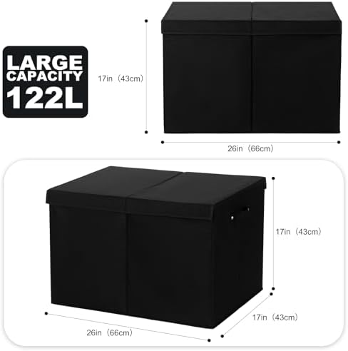 Large Toy Box Chest Storage with Flip-Top Lid, Kids Toy Storage Bin Boxes - Image 3