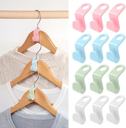 100 PCS Space Saving Hanger - Space Saver Clothes Hanger Connector with Stacking Hooks and Heavy Duty Cascading Connection by Unknown