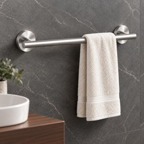 18" Rustproof Stainless Steel Towel Bar, Wall Mounted Towel Rack - Image 4