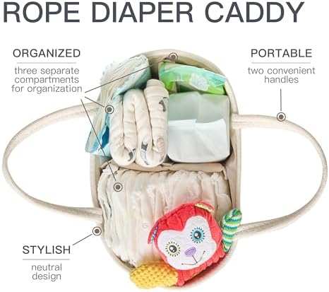 Diaper Caddy Organizer, Gift Basket for Baby Shower, Newborn Essentials - Image 2