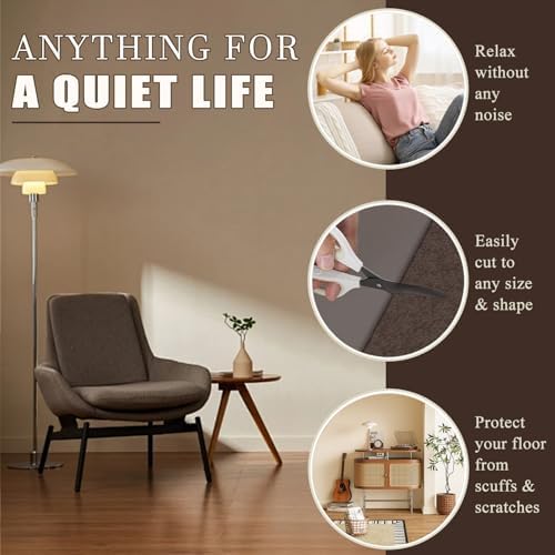 Felt Furniture Pads for Hardwood Floors -Yelanon Felt Pads for Chair Legs - Image 5