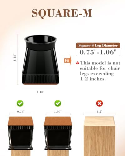 24 Pcs Chair Leg Floor Protectors for Hardwood Floors - Image 2