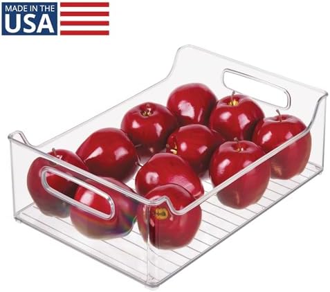 iDesign Stackable Storage Bin with Handles, Clear - Image 2