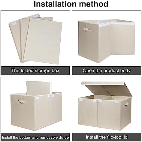 122L Large Toy Box Chest Storage with Lid, Collapsible Kids Toy Storage - Image 7