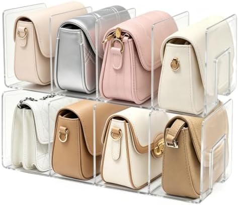 2 Pack Acrylic Purse Organizer for Closet by Unknown