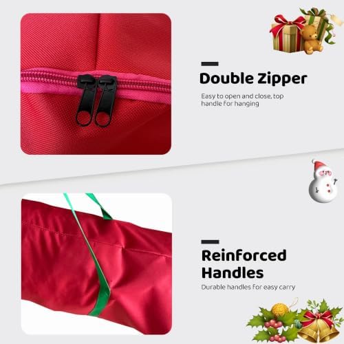 Christmas Wrapping Paper Organizer Storage 41", 600D Oxford Waterproof - Image 3