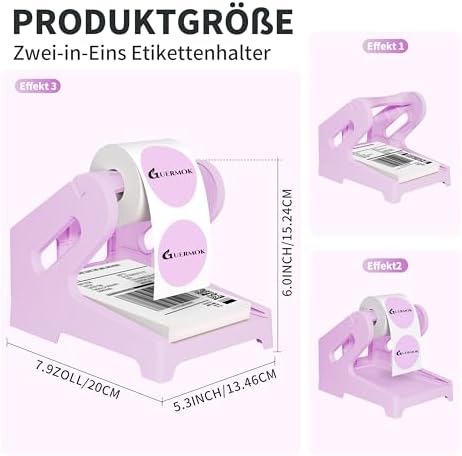 Guermok Thermal Shipping Label Holder for Rolls & Fan-Fold Fragile Stickers - Image 2