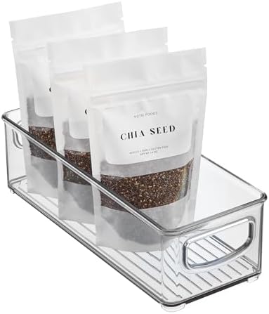 iDesign Plastic Stackable Pantry Bin, Clear by iDesign