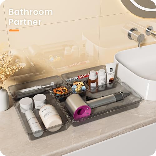 A-LuGei 【Military Grade】 Drawer Organizer for Vanity Bathroom Makeup Desk - Image 5