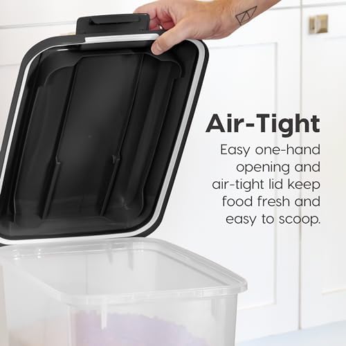 IRIS USA Dog Food Storage Container, 2-Pack, Up to 30 lbs, Black - Image 5