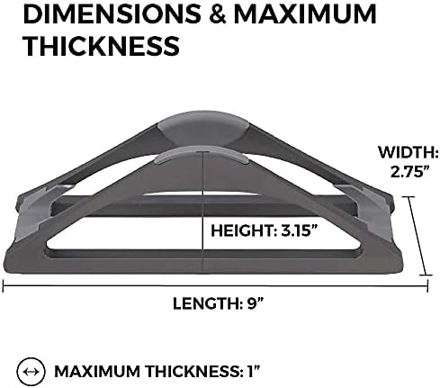 HumanCentric Vertical Laptop Stand for Desks Space Grey, MacBook Adjustable - Image 6