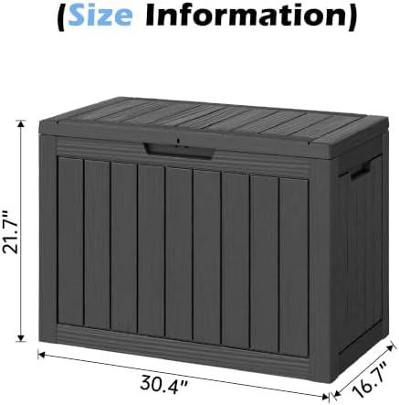 Outdoor Storage Box Waterproof, 50 Gallon Deck Box for Patio Storage - Image 2