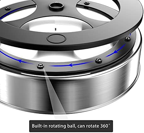 VAEHOLD Lazy Susan Turntable Spice Rack Organizer for Kitchen Cabinet, Storage Tray for Fruit, Snacks, Salad - Organizer for Cupboard, Pantry, Bathroom, Table, Cosmetic (Silver, 7 1/2‘’) - Image 5