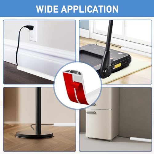 LSGCQ Floor Cord Cover Self Adhesive Cord Hider Floor Cable Management - Image 6