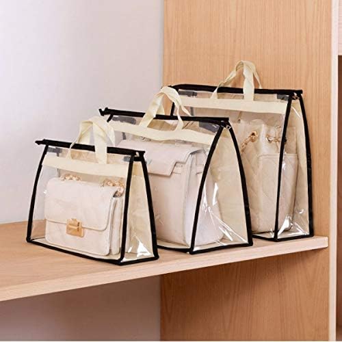 Clear Handbag Storage Bags Purse Organizer for Closet, Zipper Hanging Storage Bag for Handbags, XL - Image 6