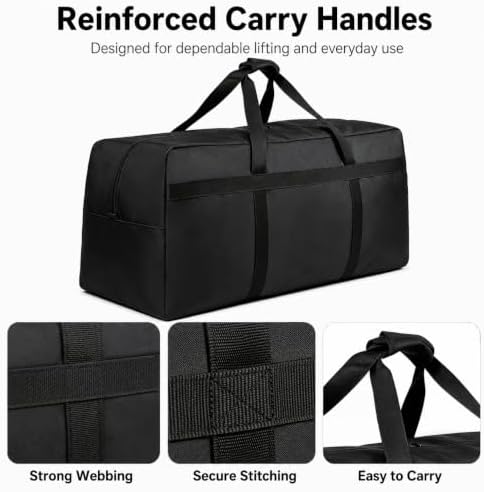 Extra Large Heavy Duty Storage Duffle Bag with Reinforced Handles - Image 2