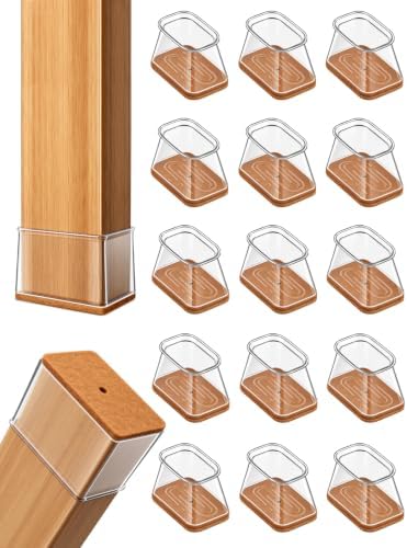Chair Leg Floor Protectors Rectangle Caps Covers Furniture Pads by TOMHUA