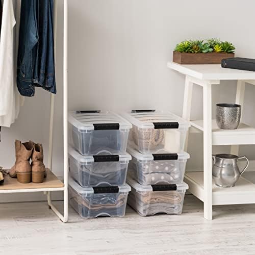 IRIS USA 4-Pack 13 Quart Storage Bins with Lids, Clear - Image 6