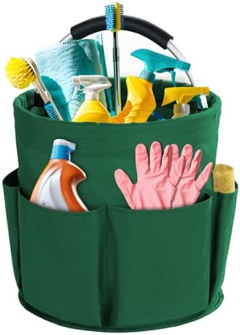 Cleaning Caddy with Handle, Cleaning Supplies Organizer Collapsible Bucket by Bototack