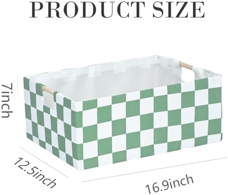 Storage Bin for Shelves Rectangle Closet Baskets Foldable Box with Handles, Gray Storage Bins, Storage Boxes for Home Office Car Dormroom - Image 2