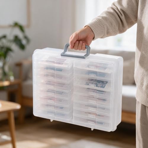 novelinks Photo Storage Box and 16 Inner 4" x 6" Photo Storage Containers - Image 7