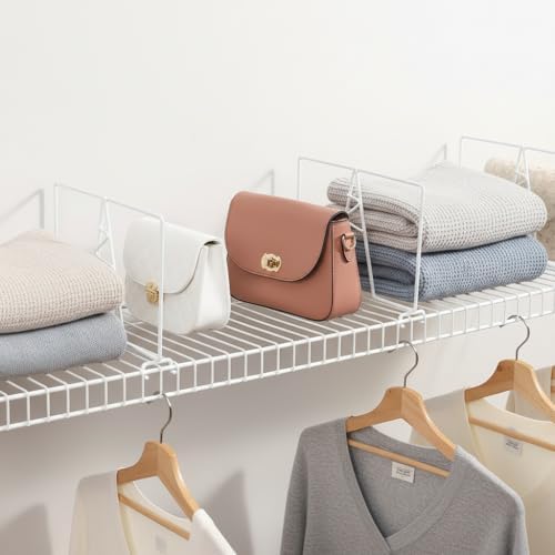 Wire Shelf Dividers, White, 12" Deep, 7" Height, 8 Pack - Image 6