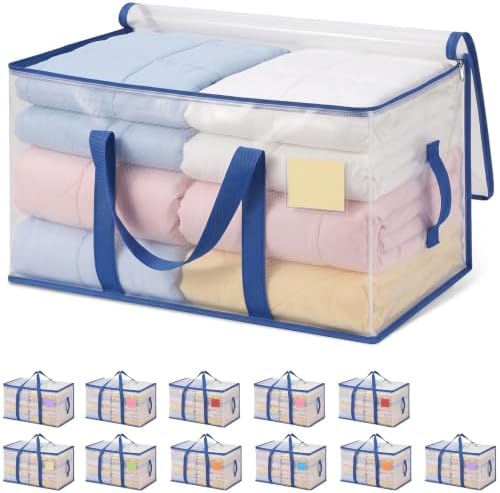 Heavy Duty Moving Bags Extra Large Clear Storage Bags, 12 Pack by Unknown