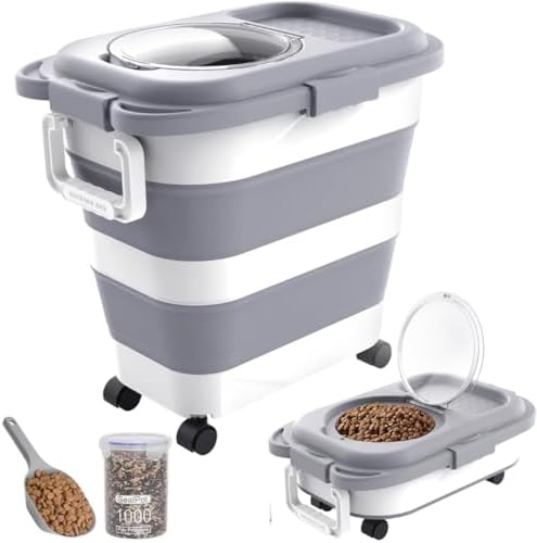 HOYTAMDAR 25-28lb Collapsible Dog Food Storage Container,Dog Food Container by HOYTAMDARHOMESTORAGE