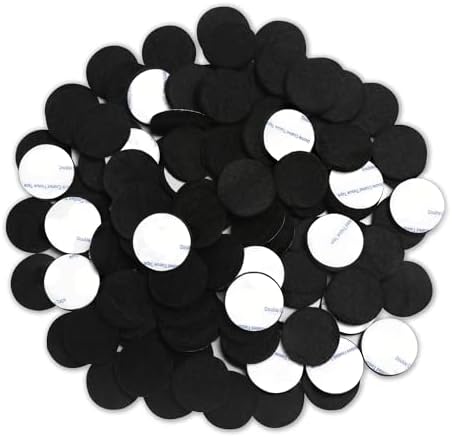 Felt Furniture Pads 120 PCS, 1 inch Round, Black by VOCOMO