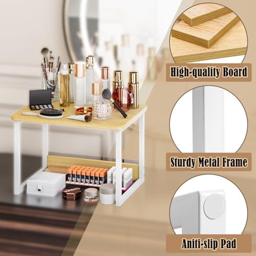 MARTY Countertop Organizer,17.1"x12.4", Cabinet Organizer Microwave Stand - Image 6