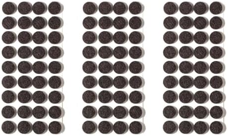 Furnigear Felt Furniture Pads for Hardwood Floors - Self Adhesive Chair Felt Pad, Floor Protector for Furniture Feet, Furniture Sliders Moving Furniture Smoothly, Anti Scratch 108 Pcs 5/8" Round Brown by Furnigear