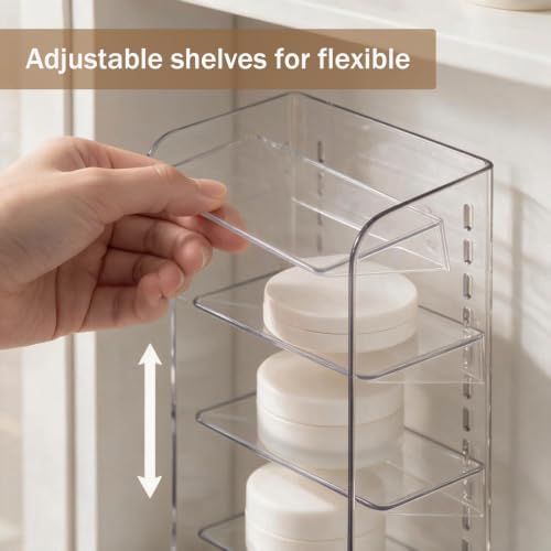 Medicine Cabinet Organizer 2 Pack, Clear Shelf & Small Drawers - Image 3