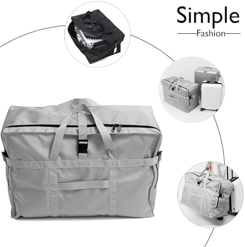Travel Duffle Bag,Large Storage Bags,Foldable Weekender Bag,Overnight bag,Heavy Duty Travel Bag,Reinforced Carry Straps Gmy Dance Bag for Men And Women Camping,Moving,Hospital - Image 3
