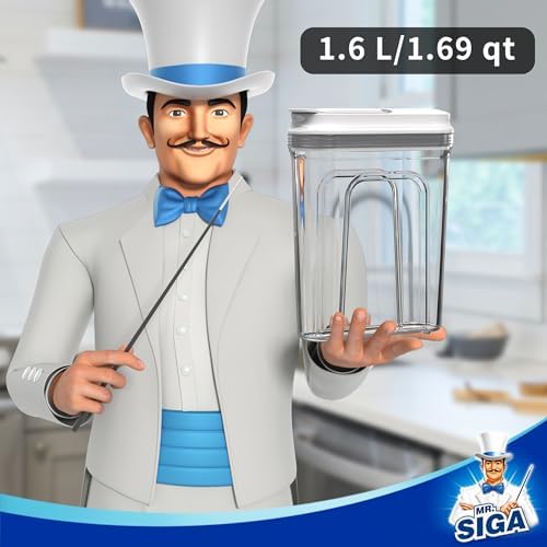 MR.SIGA Airtight Cereal Dispenser Set, Storage Containers for Dry Goods - Image 2