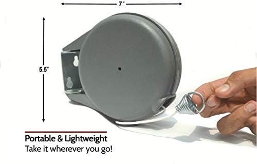Retractable Clothesline - Heavy Duty Indoor & Outdoor Clothes Line, 45 Feet - Image 3