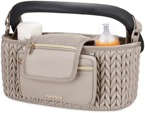 mommore Universal Stroller Organizer with Insulated Cup Holders by mommore