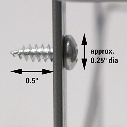 Household Essentials Tall Door Mount Cabinet Organizer with Steel Wire Frame in Nickel Powder Finish, Silver Cutting Board Holder (Pack of 5) - Image 3