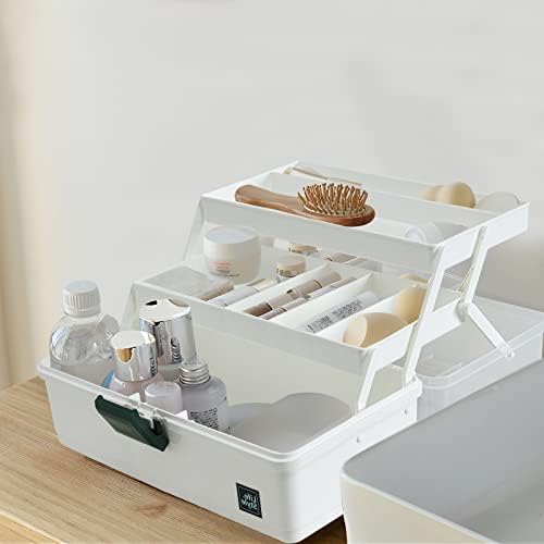 WEWLINE 13-Inch Art Box Organizer 3-Layer Craft Storage Organizer Sewing Kit Box with Handle Art Bin for Home,School,Office,Travel - Image 6