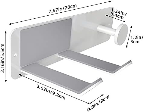 FLE Adhesive Hair Dryer Holder Blow Dryer Wall Mount Bathroom Rack White - Image 3