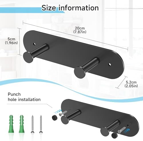 Ironing Board Hanger Wall Mount, Ironing Board Holder for Storage Y or T Leg, Metal Iron Board Hanger for Wall for Laundry Room (Black) - Image 5
