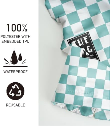 Plastic Bag Organizer, Blue And White Checkerboard Style Plastic Bag Storage,​for Home Kitchen Travelling Camping Decor, use 1 Pack,Blue And White Checkerboard Pattern - Image 3