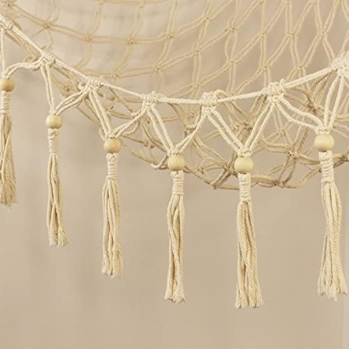 Stuffed Animal Toy Storage Hammock with LED Light-Macrame Jumbo Doll Room Corner Organizer Mesh Decoration-Hanging Storage Nets Kids Bedroom, (X-Large Size) - Image 5