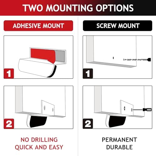RVPEKUPE 2-Pack Under Cabinet Foot Pull, White, 4-3/4'', Aluminum - Image 7